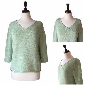 J. Jill v-neck loose knit top, size M